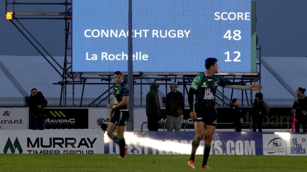 Connacht put seven tries on La Rochelle