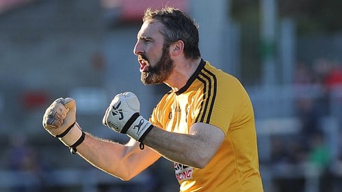 Paul Hearty, seen here in last year's final, said Crossmaglen had coped well with the absence of players
