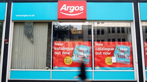 Like-for-like sales at its bigger Argos chain fell 5% in the eight weeks to the end of February