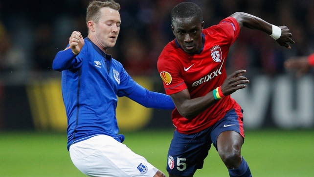 Ireland's Aiden McGeady started for Everton, while James McCarthy was a late sub