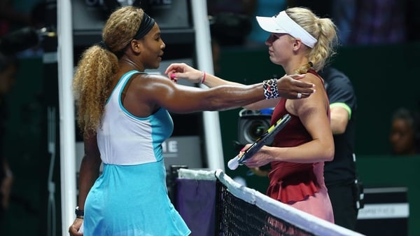 This was Serena Williams' 10th win in 11 matches against Caroline Wozniaki