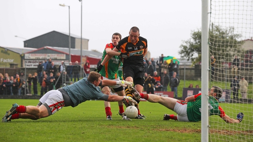 Kieran Donaghy finds the net for Austin Stacks