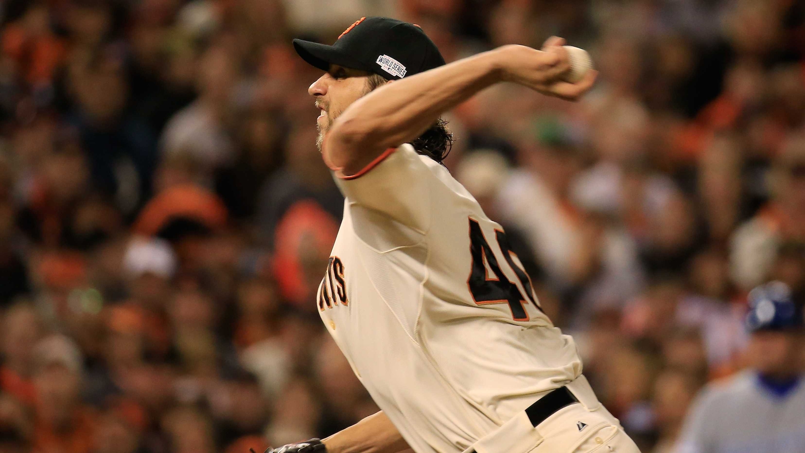WORLD SERIES: Bumgarner pitches Giants to within a win of title