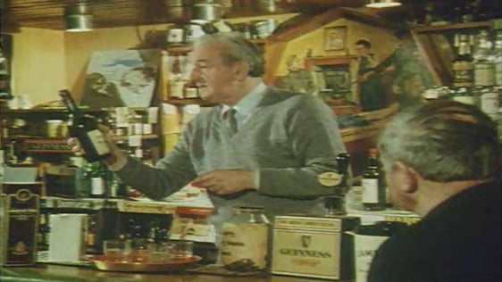 John B. Keane in his pub