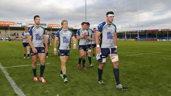 Dejected Connacht players leave the field after their recent Challenge Cup loss to Exeter