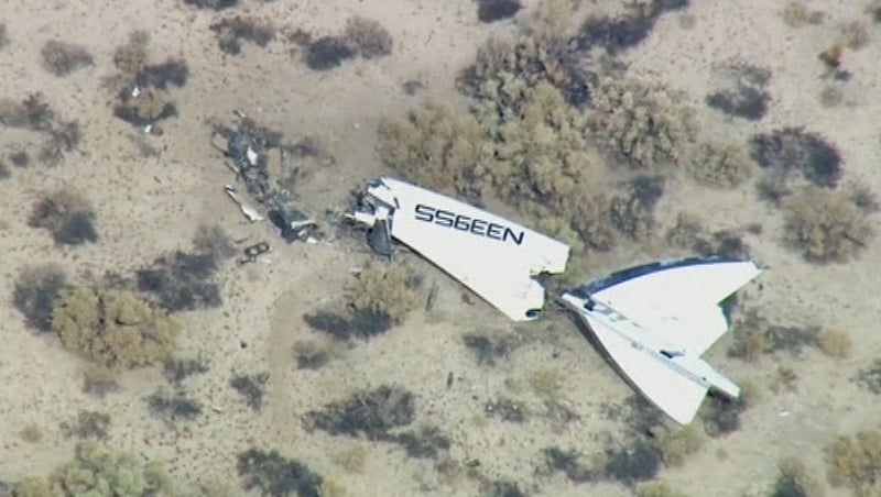 Co-pilot dies in Virgin Galactic test flight crash