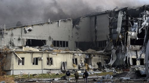 One of the main attacks took place at the ruins of the airport in Donetsk