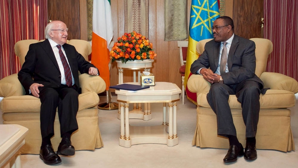Three bilateral treaties were signed between Ireland and Ethiopia