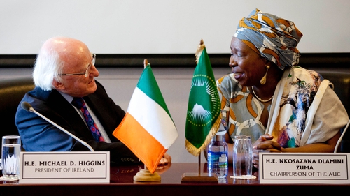 President Michael D Higgins met Dr Nkosazana Dlamini Zuma in Addis Ababa
