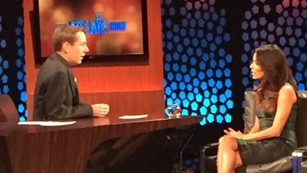 Eva Longoria with Ryan Tubridy on The Late Late Show