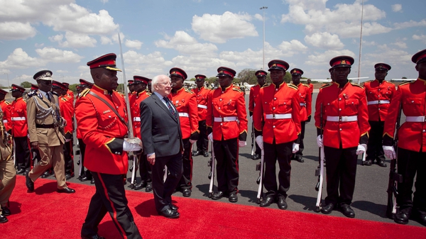 President Michael D Higgins is on the second leg of his African visit