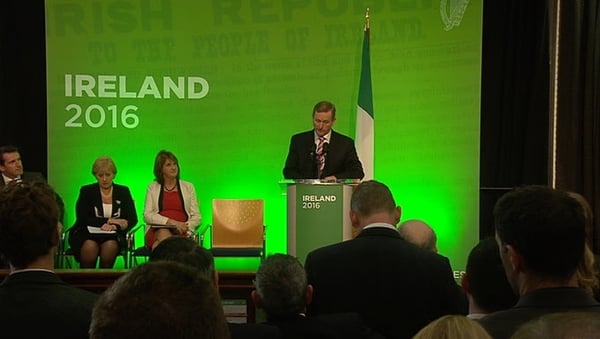 Taoiseach Enda Kenny launched Ireland 2016 last night