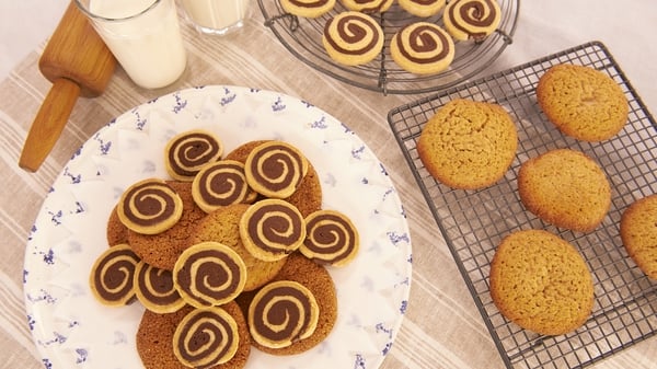 Chocolate and Vanilla Swirl Biscuits: Rachel Allen