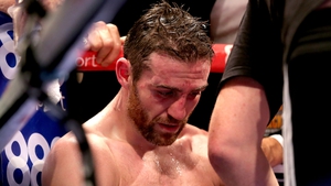 Matthew Macklin in his corner after being knocked out by Jorge Sebastian Heiland