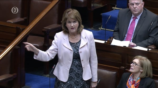 Joan Burton was responding to comments made at a PAC meeting this week dealing with NAMA