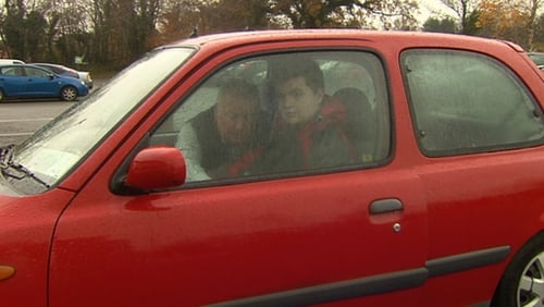 Anthony Doolan drives 80km a day to bring his son to school