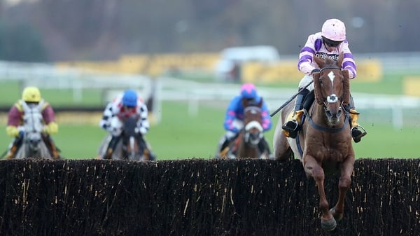 Silviniaco Conti jumps the last to win the Haydock feature in 2014
