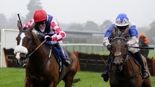 Tony McCoy riding Southfield Royale (L) clears the last to win on his return from injury