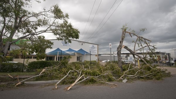 Winds of up to 140km/h tore through the southeast Queensland city