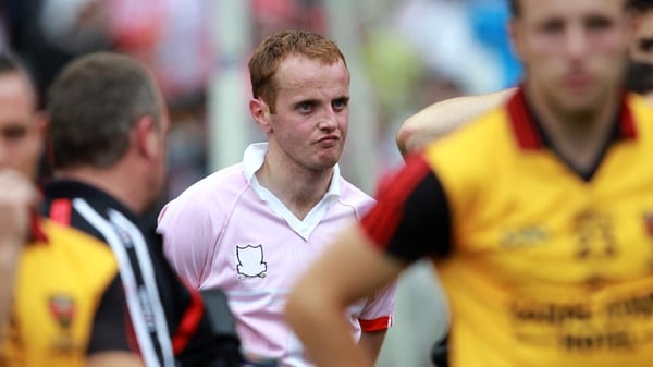 Benny Coulter looks on, dejected, at the end of the 2010 All-Ireland SFC final