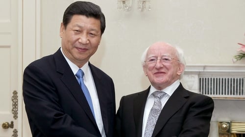 Chinese President Xi Jinping invited President Michael D Higgins to visit China this month