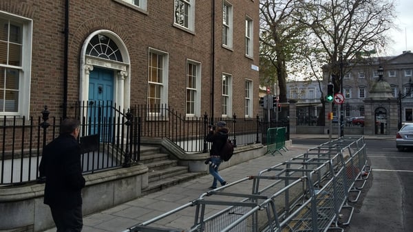 The man died on Molesworth Street, less than 50 metres from Leinster House