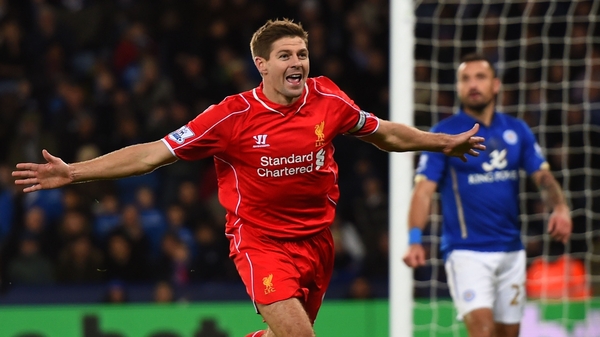 Steven Gerrard will line out for Liverpool for the last time on Saturday evening
