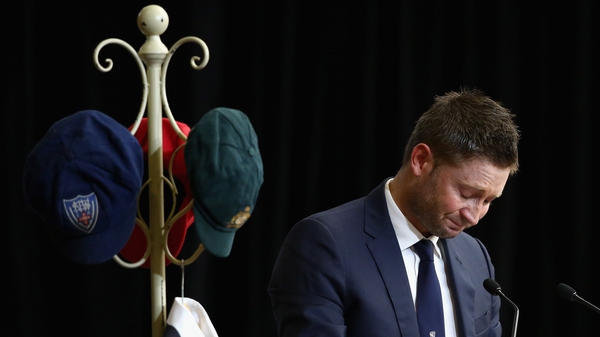 Michael Clarke gave a moving tribute to his team-mate