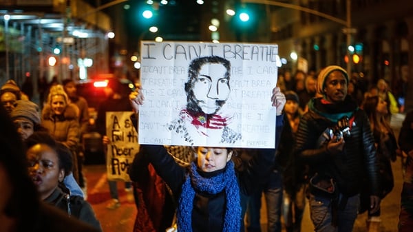 Hundreds of protesters gathered at Foley Square in New York