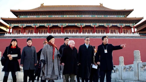 President Michael D Higgins visited the Forbidden City on his first day in Beijing