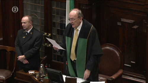 A statement today says the Ceann Comhairle does not intend departing his post before the end of the current Dáil