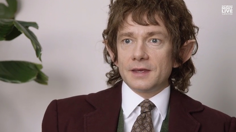 The brave hobbit now works at a paper company, and drives a Jetta