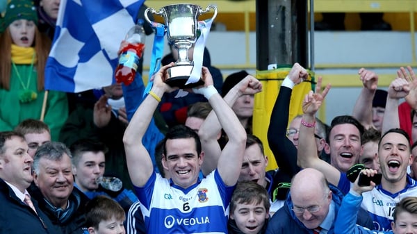 Ger Brennan lifts the McCabe Cup