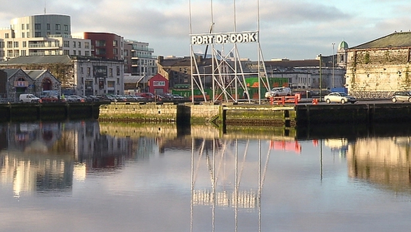 Last night the bodies were taken from the water at the Port of Cork sign