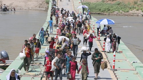 Thousands of Yazidis have had to flee their homes in northern Iraq because of the fighting