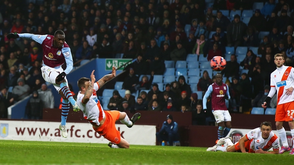 Christian Benteke scores the winner for Aston Villa