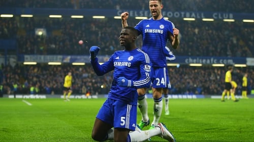 Zouma in better times - he will miss the rest of the season through injury