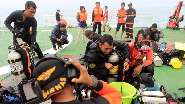 The main focus of the search is about 90 nautical miles off the coast of Borneo island