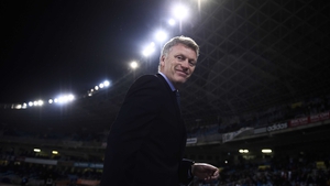 David Moyes looks on 
ahead of Real Sociedad's game against Barcelona