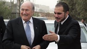 The English FA has backed Prince Ali Bin Al Hussein (right) to replace Sep Blatter
