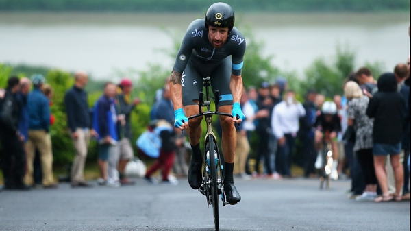 Wiggins in action for Team Sky