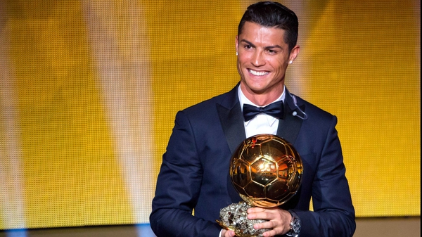 Cristiano Ronaldo has scooped the Ballon d'Or for a third time