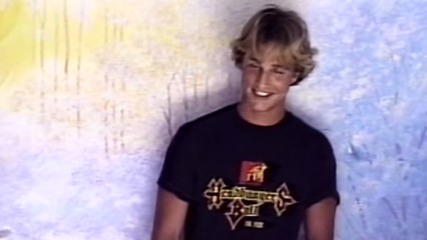 A much younger McConaughey