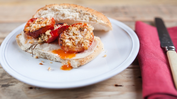 Roasted Tomato and Red Pepper with Breadcrumbs