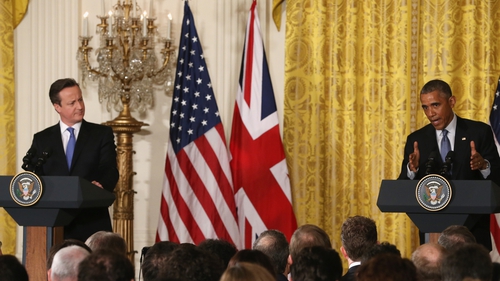 David Cameron and Barack Obama at their Washington press conference