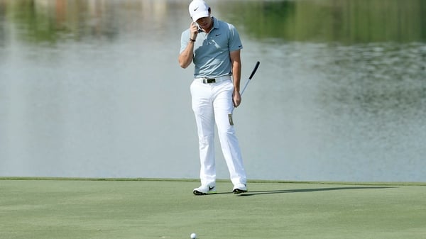 Rory McIlroy endured another difficult day with his putter at Abu Dhabi Golf Club