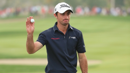 Gary Stal acknowledges the crowd at the 18th