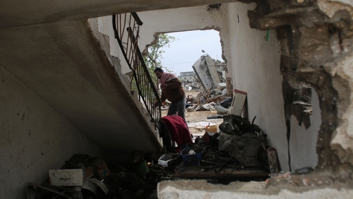 Thousands of homes in Gaza were destroyed during the conflict
