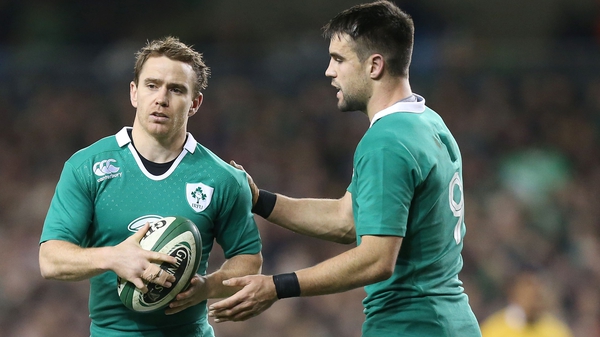Eoin Reddan (L) and Conor Murray should be fit to travel to Rome for the Six Nations opener