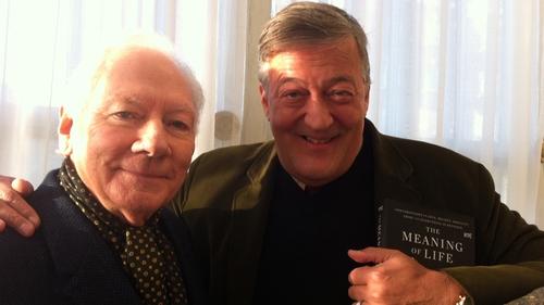 Gay Byrne and Stephen Fry